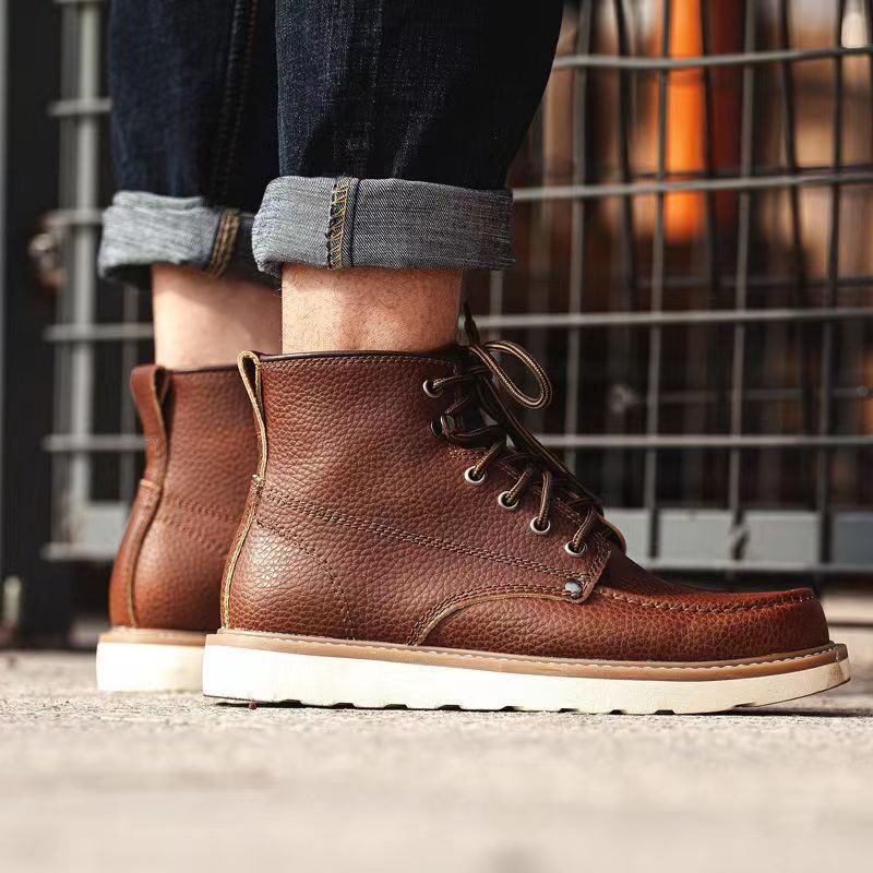 Leather Work Boots - Men 875 Work Boots Genuine Cow