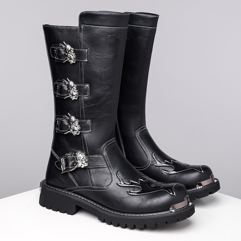 Autumn New Designer Leather Lo - Leather Work Boots ulasan dan harga