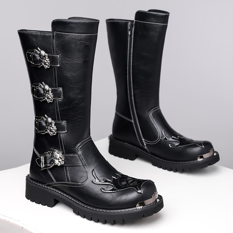 Autumn New Designer Leather Lo - Leather Work Boots ulasan dan harga