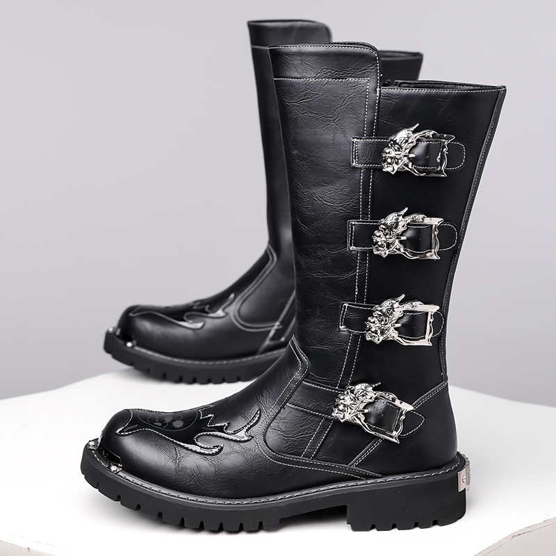 Autumn New Designer Leather Lo - Leather Work Boots ulasan dan harga