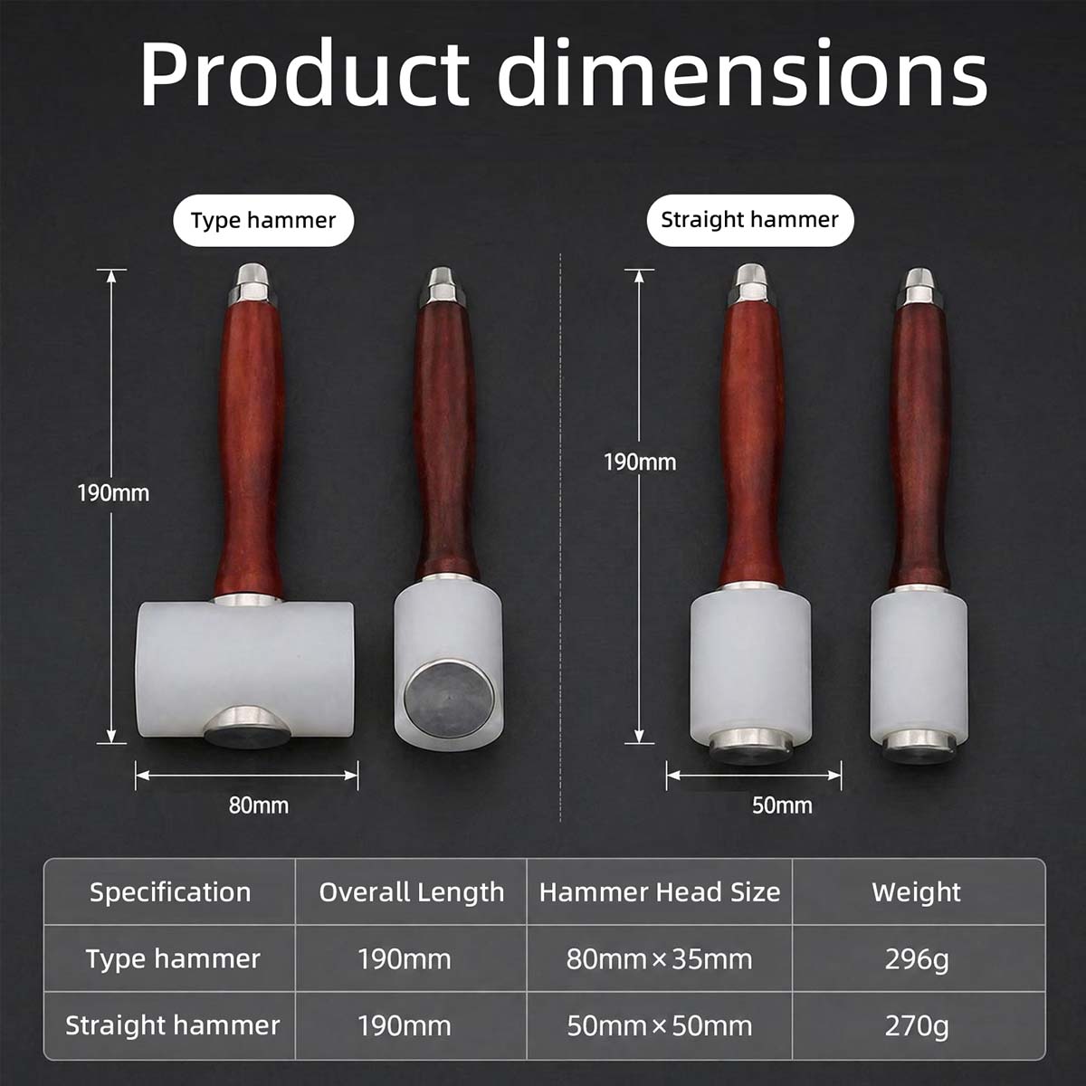 Nylon Leather Carving Hammer D - Leatherwork Embossing ulasan dan harga