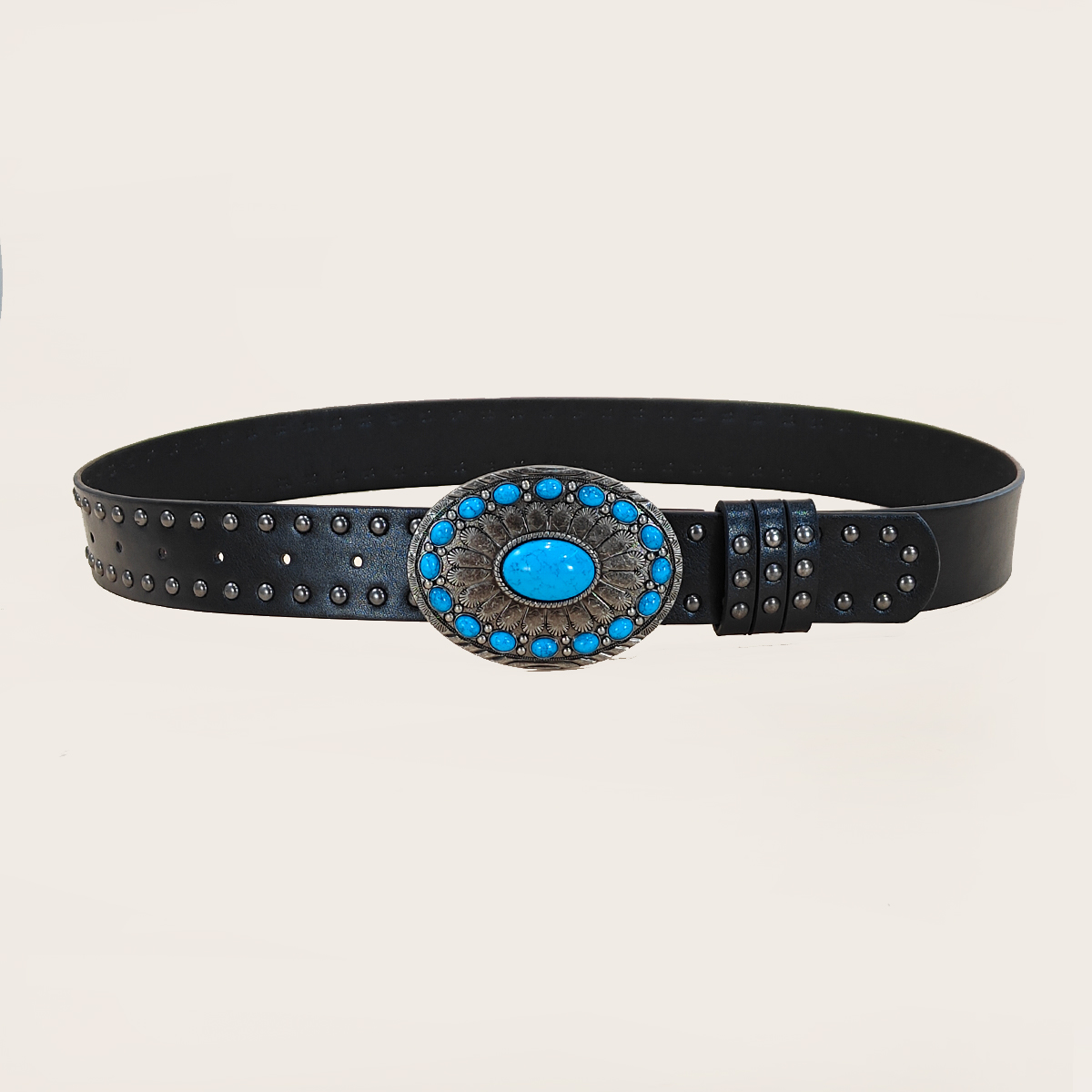 Men and women's casual Punk Ri - Leather Works Belt ulasan dan harga