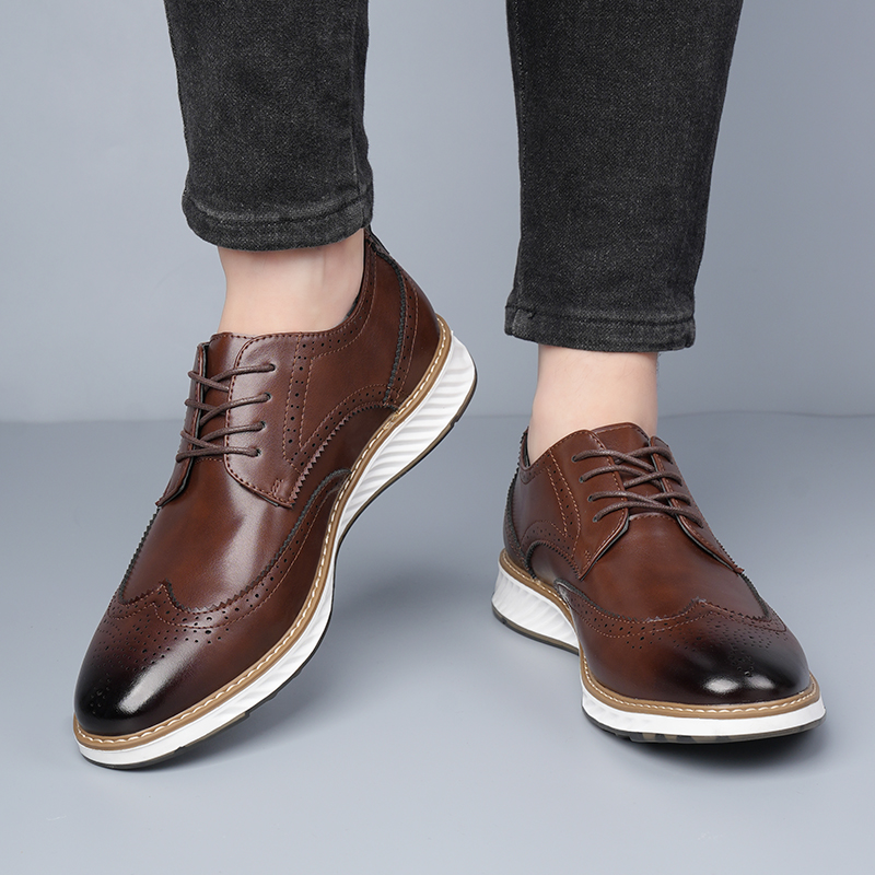 Men's casual business shoes Cl - Leatherworking Classic ulasan dan harga