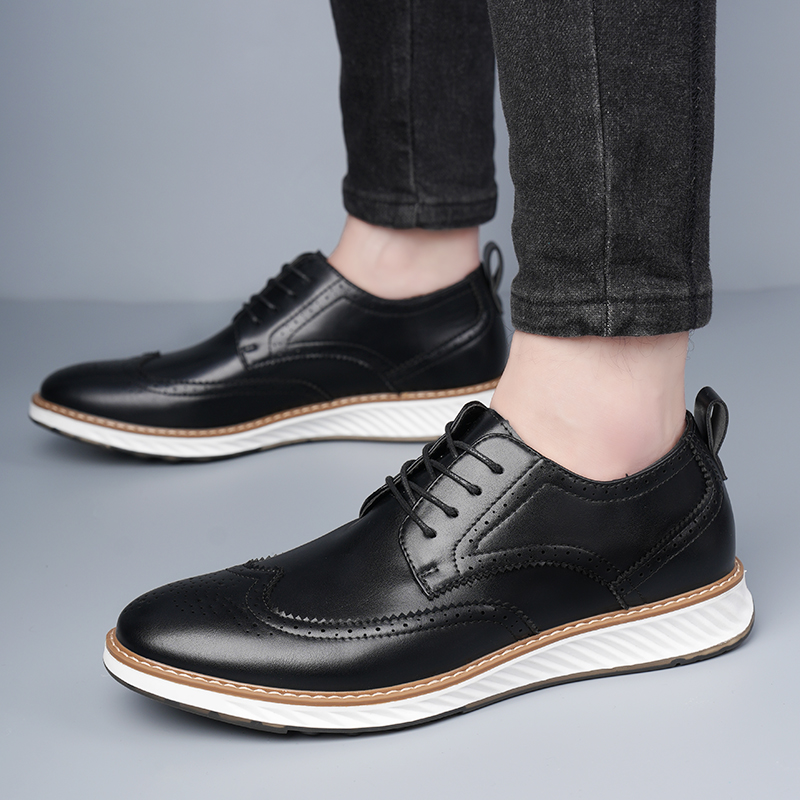 Men's casual business shoes Cl - Leatherworking Classic ulasan dan harga