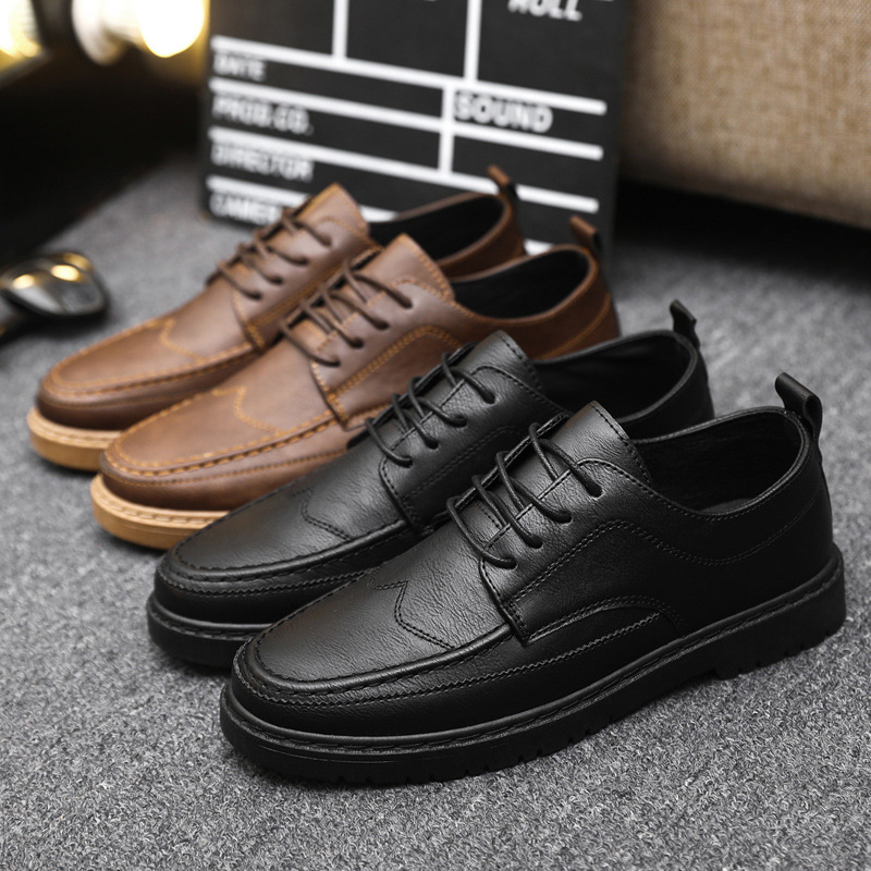 Brand Men's Casual Shoes Class - Leatherworking Classic ulasan dan harga