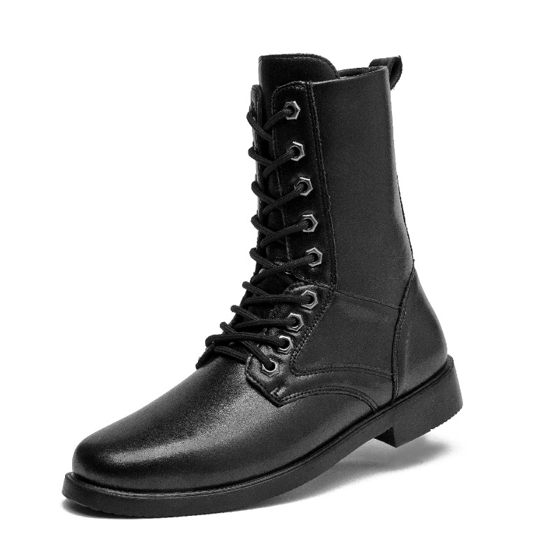 High-top Leather Boots Outdoor - Leather Work Boots ulasan dan harga