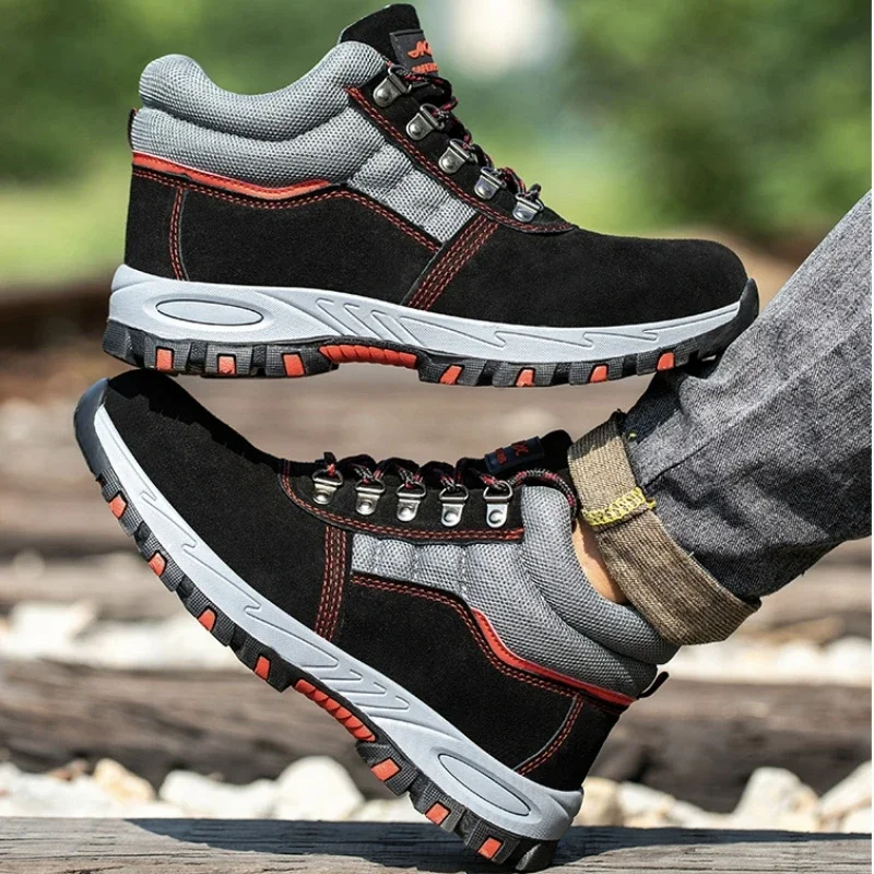 High Quality Men Safety Boots  - Leather Work Boots ulasan dan harga