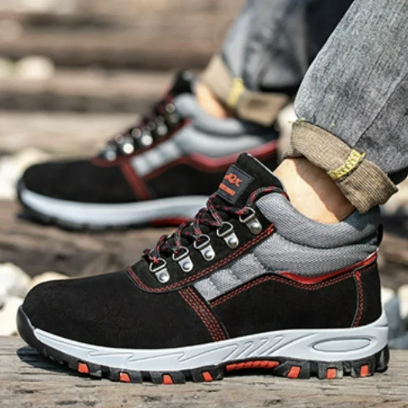 High Quality Men Safety Boots  - Leather Work Boots ulasan dan harga