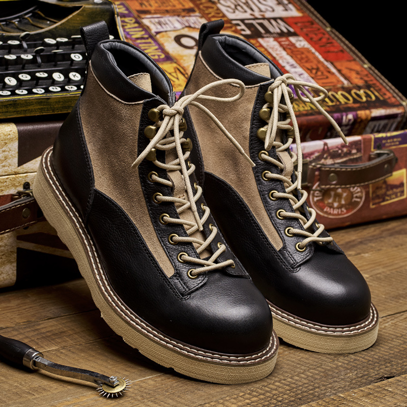 Men's Short Toe Work Boots, Am - Leather Work Boots ulasan dan harga