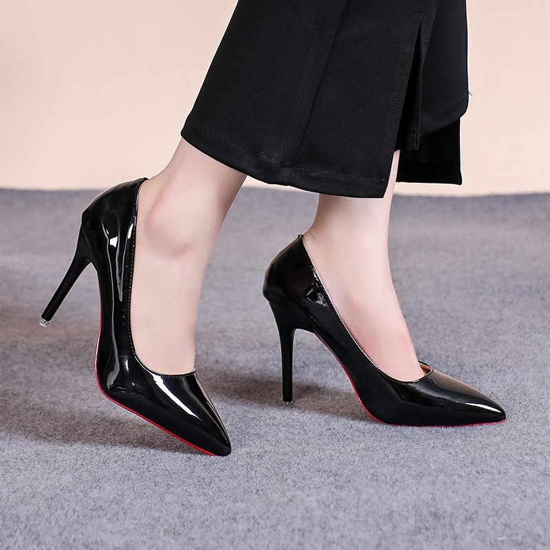 Sexy Pointed Toe Patent Leathe - Leatherworking Classic ulasan dan harga