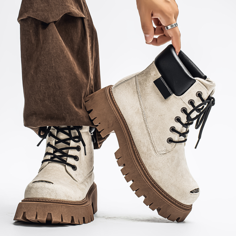 Classic High Top Boots Outdoor - Leather Work Boots ulasan dan harga