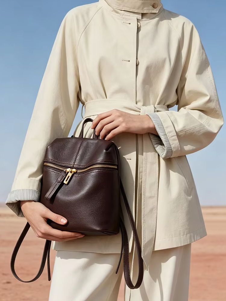 Zency Vintage Classic Bag Wome - Leather Work Womens Backpack ulasan dan harga
