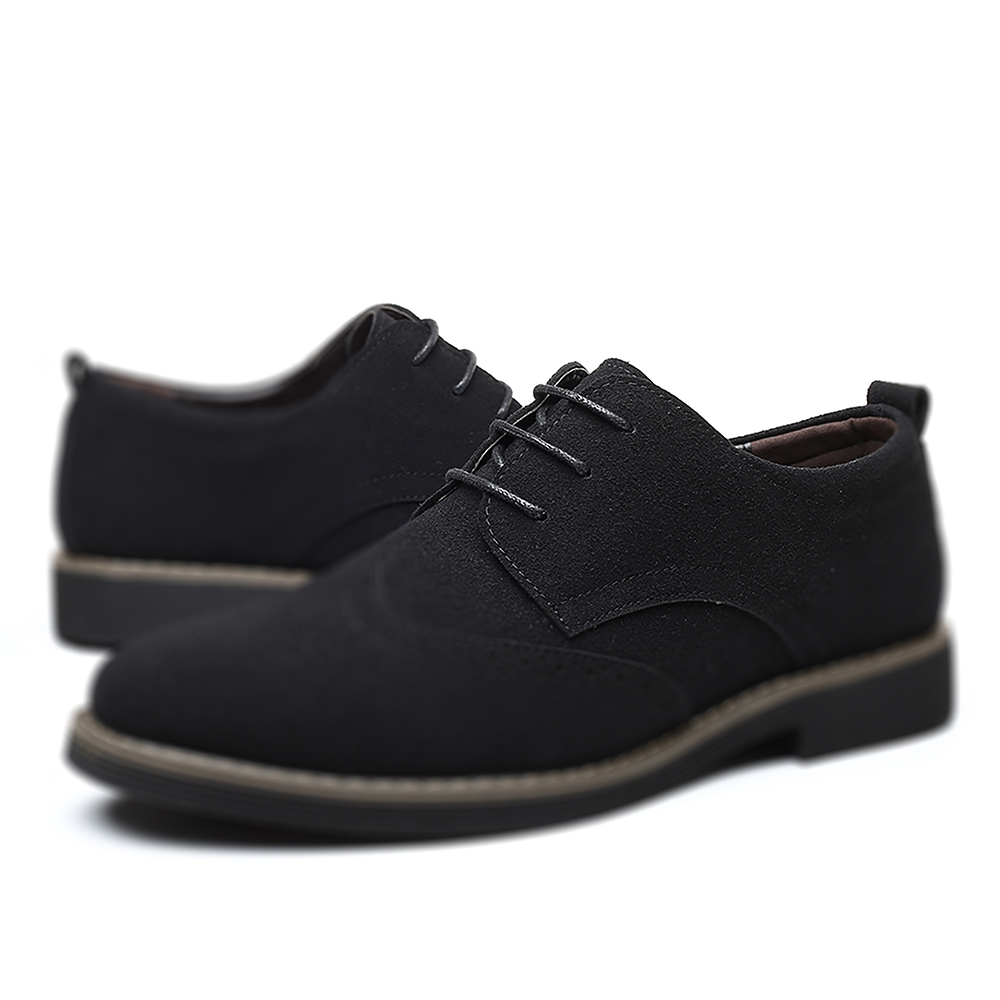 Men's Casual Business Lace-Up  - Leatherworking Classic ulasan dan harga