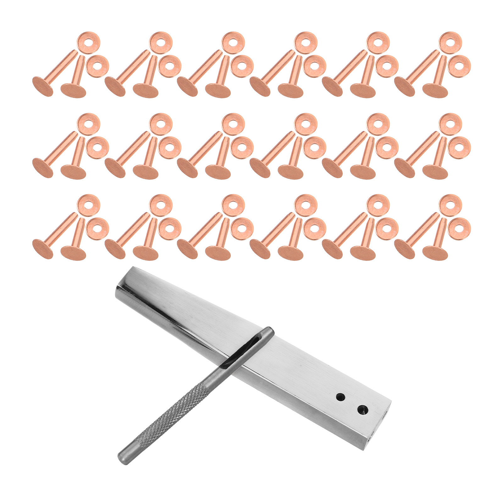1Set Copper Rivet Setter Tool  - Leatherwork Rivet Setter ulasan dan harga