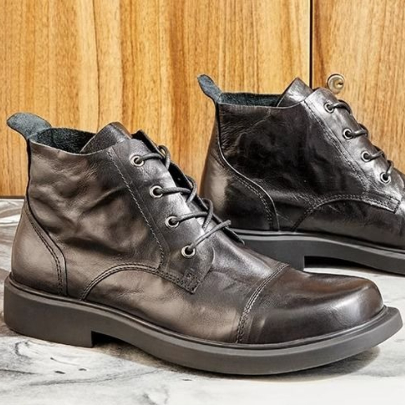 Men Chelsea Boots Autumn Winte - Leather Work Boots ulasan dan harga