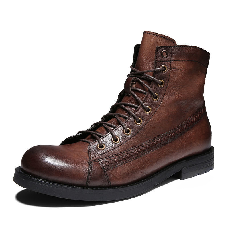 Mens Ankle Boots Classic Handm - Leatherworking Classic ulasan dan harga