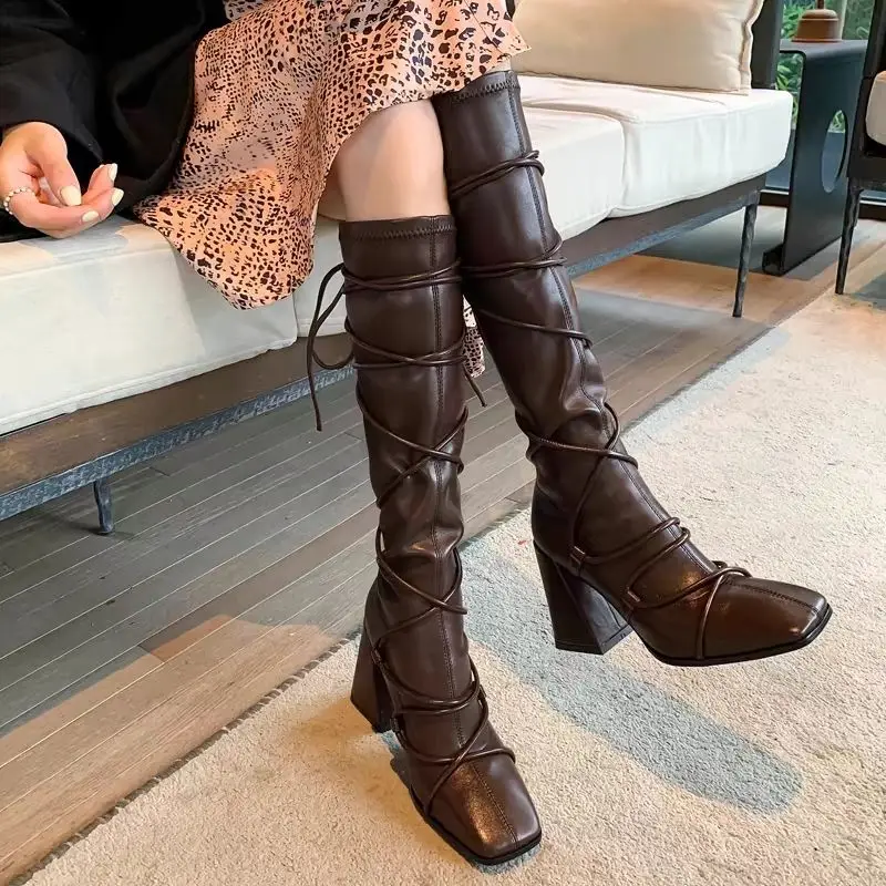 Autumn Winter Leather Strap Kn - Leather Work Boots ulasan dan harga